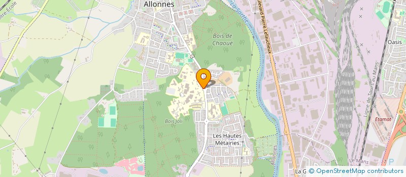 localisation de l'entreprise SYNDICAT FORCE OUVRIERE CENTRE HOSPITALIER SPECIALISE DE LA SARTHE à ALLONNES