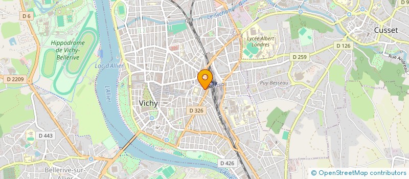 localisation de l'entreprise SYNDICAT FORCE OUVRIERE DES PERSONNELS DE LA VILLE DE VICHY à VICHY