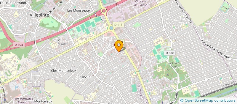 localisation de l'entreprise SYNDICAT FORCE OUVRIERE DES PERSONNELS DU CENTRE DEPERTEMENTAL ENFANTS ET FAMILLES DE SEINE SAINT DENIS à VILLEPINTE
