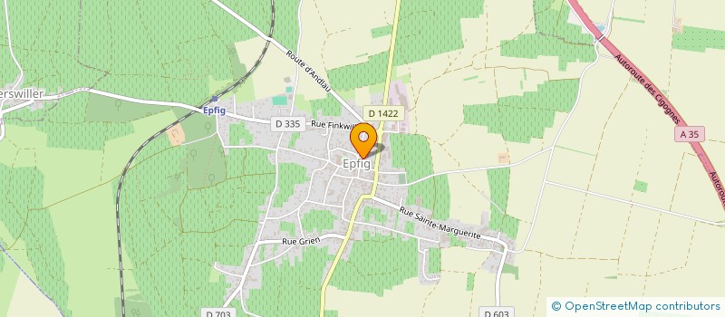 localisation de l'entreprise SYNDICAT FORESTIER DES 26 COMMUNES  EPFIG