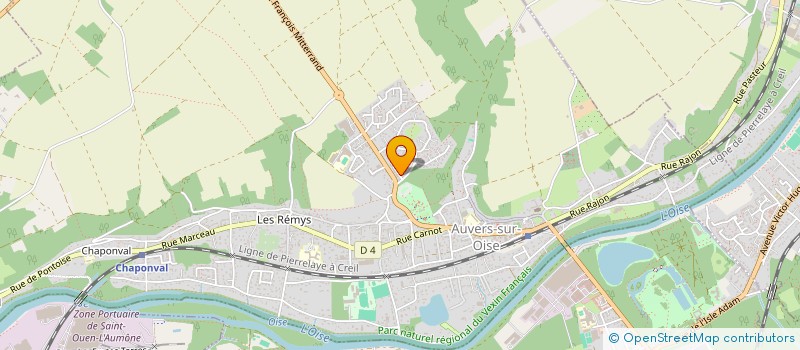 localisation de l'entreprise SYNDICAT FRANCAIS DES PROTHESISTES ONGULAIRES (S.F.P.O.)  AUVERS-SUR-OISE