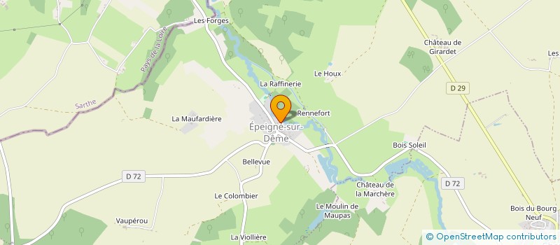 localisation de l'entreprise SYNDICAT FRUITOURAINE à SAINT-CHRISTOPHE-SUR-LE-NAIS