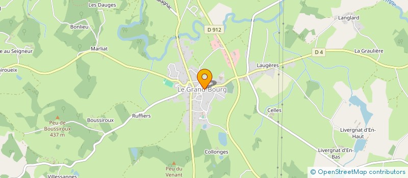 localisation de l'entreprise SYNDICAT GARTEMPE SEDELLE à LE GRAND-BOURG
