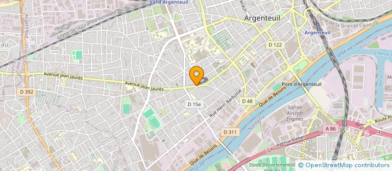 localisation de l'entreprise SYNDICAT GENERAL DES METAUX CGT à ARGENTEUIL