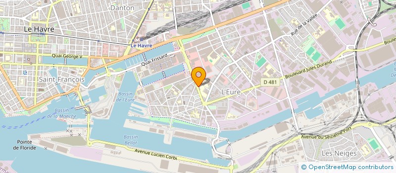 localisation de l'entreprise SYNDICAT GENERAL DES OUVRIERS DOCKERS COMMIS AUXILIAIRES ET SIMILAIRE DU HAVRE à LE HAVRE