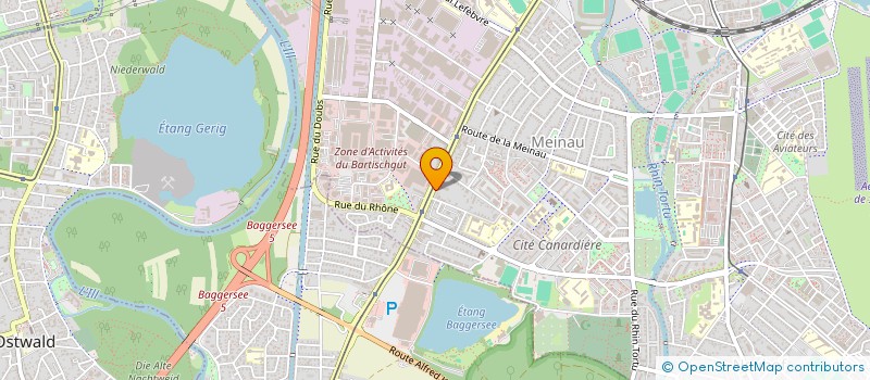 localisation de l'entreprise SYNDICAT GENERAL DES TRANSPORTS DE LA REGION ALSACE à STRASBOURG