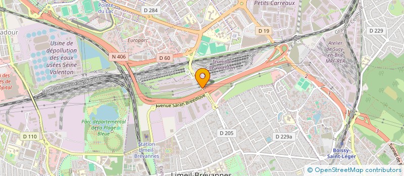 localisation de l'entreprise SYNDICAT GENERAL GARAGISTES MOTORISTES  LIMEIL-BREVANNES