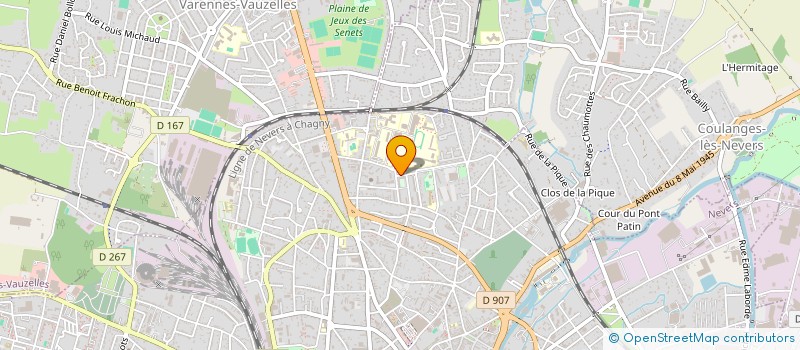 localisation de l'entreprise SYNDICAT GTI SAINT EXUPERY à NEVERS