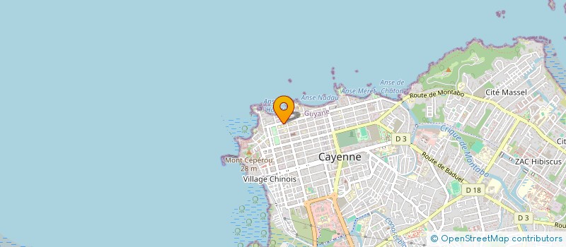 localisation de l'entreprise SYNDICAT GUYANAIS DES PRODUCTEURS DE RHUM ET PRODUITS DERIVES  CAYENNE