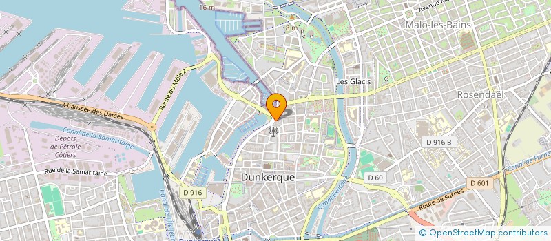 localisation de l'entreprise SYNDICAT HOTELIERS RESTAURATEURS CAFES à DUNKERQUE