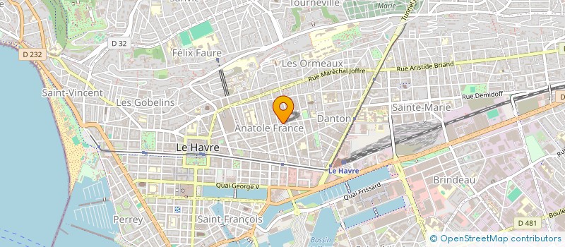 localisation de l'entreprise SYNDICAT HOUARD à LE HAVRE