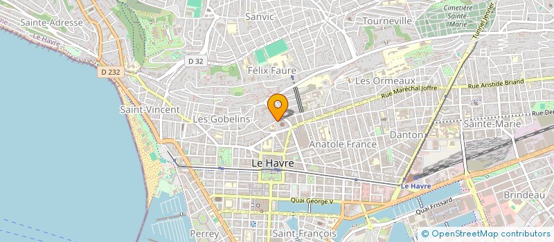 localisation de l'entreprise SYNDICAT ILOT S 66-68 à LE HAVRE