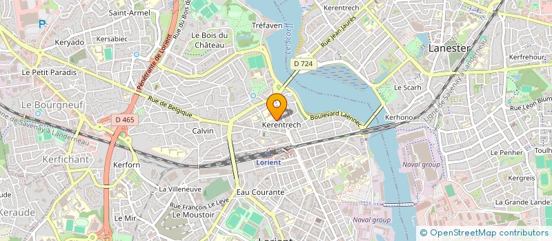 localisation de l'entreprise SYNDICAT IMMEUBLE R GALABERT  LORIENT