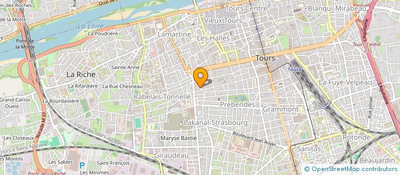 localisation de l'entreprise SYNDICAT IMMOBILIER 13 RUE FROMONT  TOURS