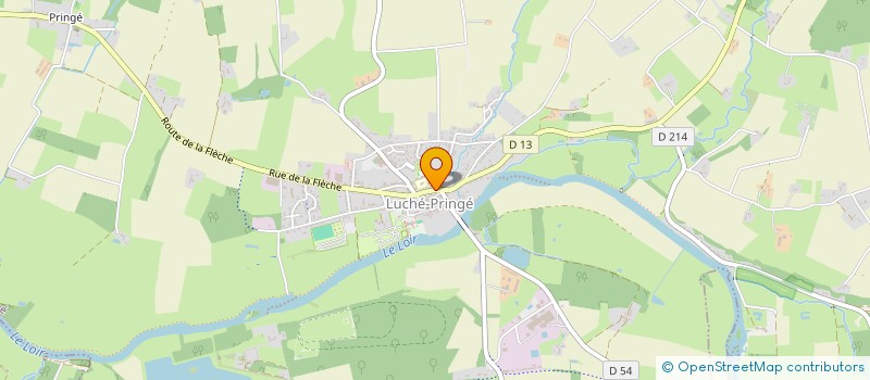 localisation de l'entreprise SYNDICAT INITIATIVE  LUCHE-PRINGE