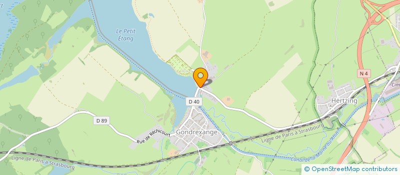 localisation de l'entreprise SYNDICAT INITIATIVE  GONDREXANGE