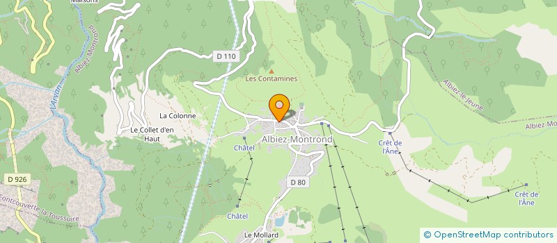 localisation de l'entreprise SYNDICAT INITIATIVE ALBIEZ à ALBIEZ-MONTROND