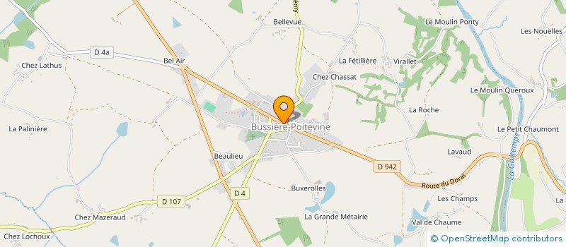 localisation de l'entreprise SYNDICAT INITIATIVE BUSSIERE POITEVINE  VAL-D'OIRE-ET-GARTEMPE