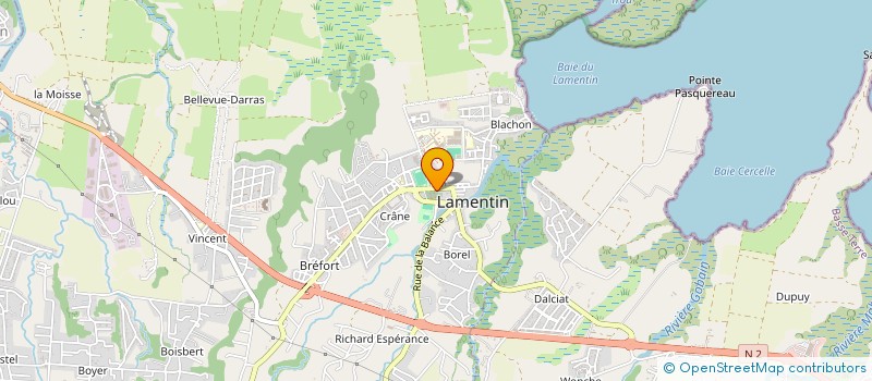 localisation de l'entreprise SYNDICAT INITIATIVE COMMUNE LAMENTIN  LAMENTIN