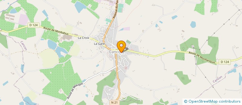 localisation de l'entreprise SYNDICAT INITIATIVE DE CANCON  CANCON