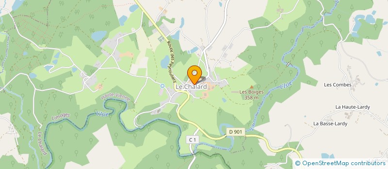 localisation de l'entreprise SYNDICAT INITIATIVE DE COUSSAC BONNEVAL  COUSSAC-BONNEVAL