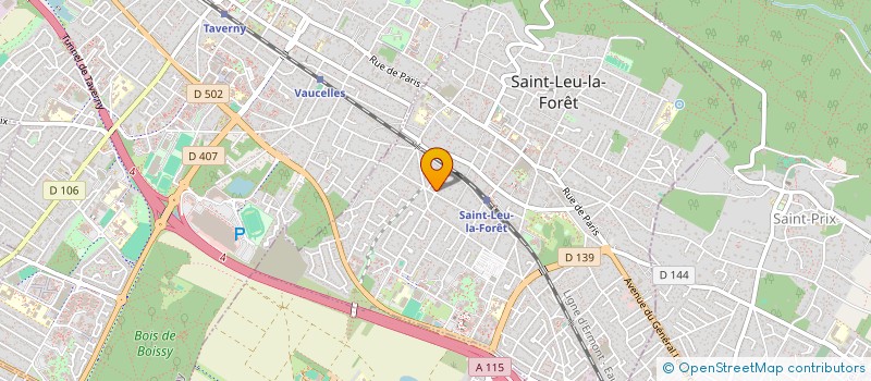 localisation de l'entreprise SYNDICAT INITIATIVE DE SAINT LEU LA FORET  SAINT-LEU-LA-FORET