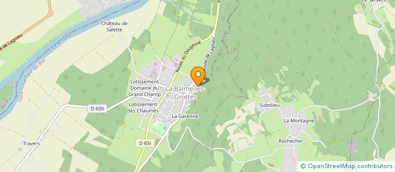 localisation de l'entreprise SYNDICAT INITIATIVE LES BALCONS DU RHONE  LA BALME-LES-GROTTES