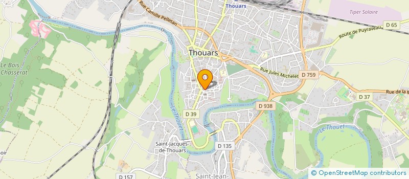 localisation de l'entreprise SYNDICAT INITIATIVE OFFICE TOURISME  THOUARS