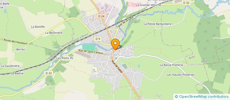 localisation de l'entreprise SYNDICAT INITIATIVE REGION DE MONTSURS à MONTSURS