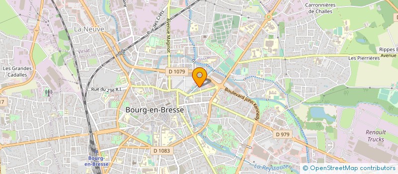 localisation de l'entreprise SYNDICAT INTERCO CFDT DE L'AIN  BOURG-EN-BRESSE