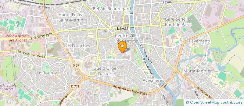 localisation de l'entreprise SYNDICAT INTERCO CFDT DE LA MAYENNE à LAVAL