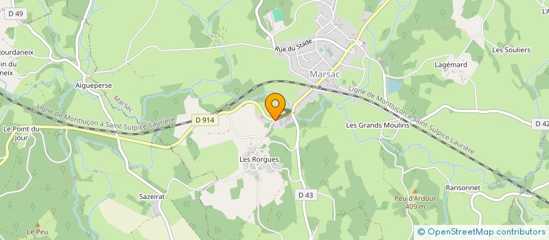 localisation de l'entreprise SYNDICAT INTERCO DES EAUX DE L'ARDOUR à MARSAC