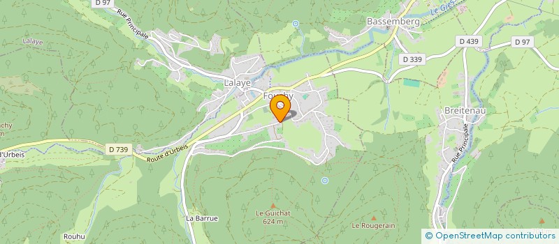 localisation de l'entreprise SYNDICAT INTERCOMM ECOLES DU GIESSEN  FOUCHY