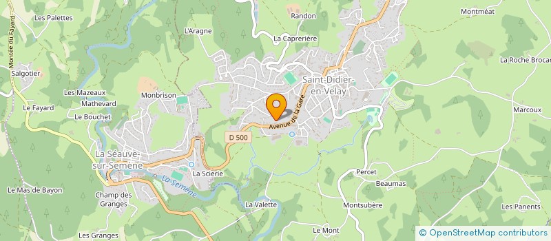 localisation de l'entreprise SYNDICAT INTERCOMMUNAL A VOCATION MULTIPLE DE SAINT DIDIER LA SEAUVE  SEAUVE-SUR-SEMENE (LA)