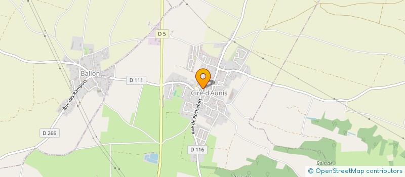 localisation de l'entreprise SYNDICAT INTERCOMMUNAL A VOCATION SCOLAIRE BALLON CIRE D AUNIS à CIRE-D'AUNIS