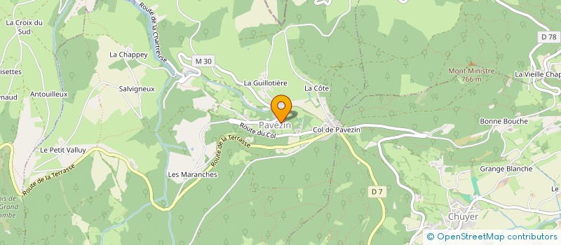 localisation de l'entreprise SYNDICAT INTERCOMMUNAL A VOCATION SPORTIVE DE CHUYER-LA CHAPELLE-VILLARS-ST MICHEL SUR RHONE-VERIN à CHUYER
