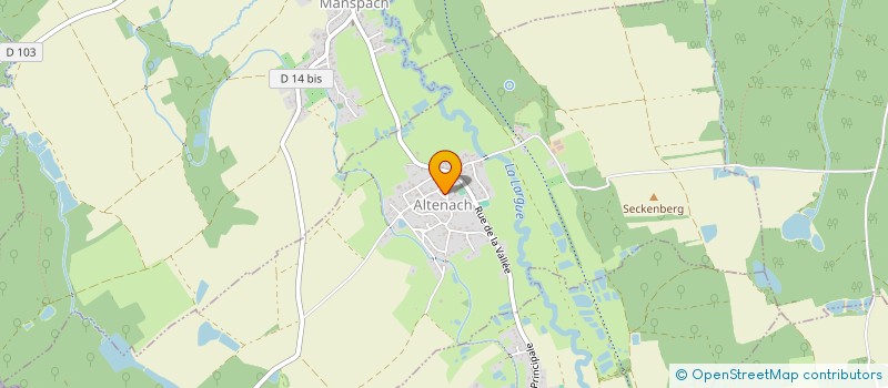 localisation de l'entreprise SYNDICAT INTERCOMMUNAL A VOCATION UNIQUE D'ALIMENTATION D'EAU POTABLE D'ALTENACH MANSPACH à ALTENACH