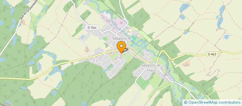 localisation de l'entreprise SYNDICAT INTERCOMMUNAL A VOCATION UNIQUE D'ALIMENTATION D'EAU POTABLE DE SERPOIS-LE-BAS ET DE SERPOIS-LE-HAUT à SEPPOIS-LE-BAS