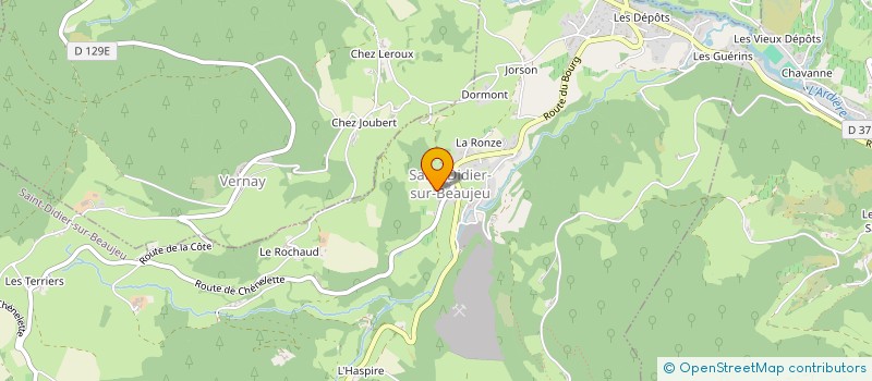 localisation de l'entreprise SYNDICAT INTERCOMMUNAL A VOCATION UNIQUE D'ASSAINISSEMENT DE LA MOYENNE VALLEE D'ARDIERE à LANTIGNIE