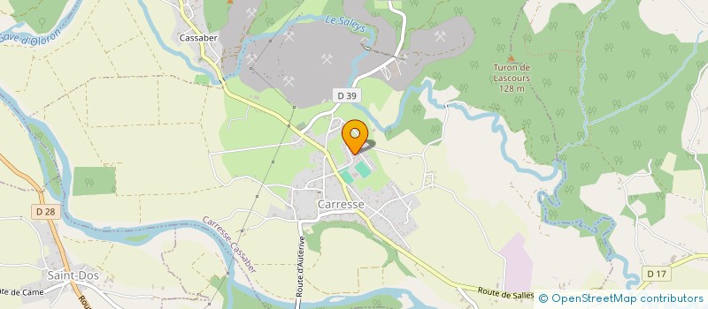localisation de l'entreprise SYNDICAT INTERCOMMUNAL A VOCATION UNIQUE DE REGROUPEMENT PEDAGOGIQUE DE CARRESSE ESCOS ET LABASTIDE VILLEFRANCHE  CARRESSE-CASSABER