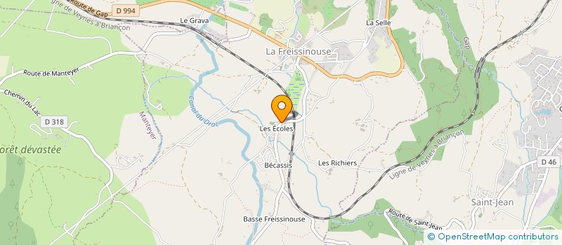 localisation de l'entreprise SYNDICAT INTERCOMMUNAL A VOCATION UNIQUE DE REGROUPEMENT PEDAGOQIQUE DE PELLEAUTIER-LA FREISSINOUSE à LA FREISSINOUSE