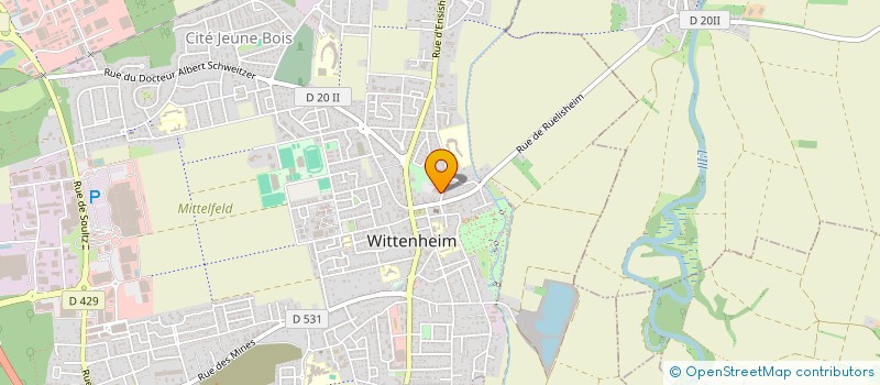 localisation de l'entreprise SYNDICAT INTERCOMMUNAL A VOCATION UNIQUE DES COMMUNES DU BASSIN POTASSIQUE ALIMENTEES EN EAU POTABLE PAR LE HARDT  WITTENHEIM