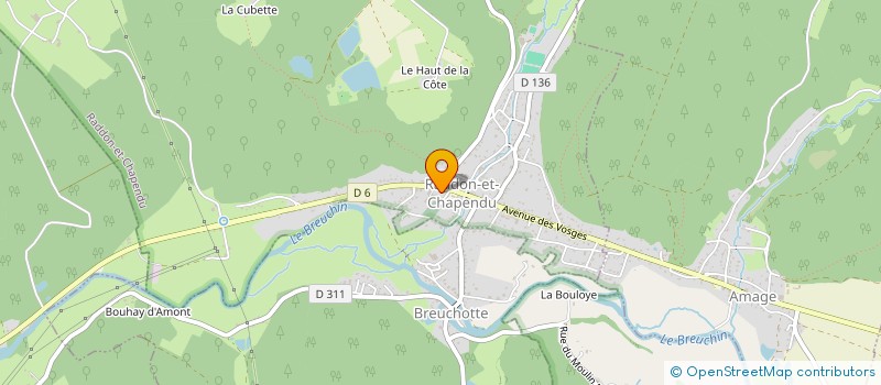localisation de l'entreprise SYNDICAT INTERCOMMUNAL A VOCATION UNIQUE DU CENTRE DE PREMIERE INTERVENTION DE RADON BREUCHOTTE à RADDON-ET-CHAPENDU