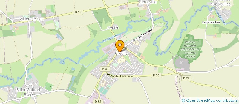localisation de l'entreprise SYNDICAT INTERCOMMUNAL ASSAINISSEMENT à CREULLY SUR SEULLES