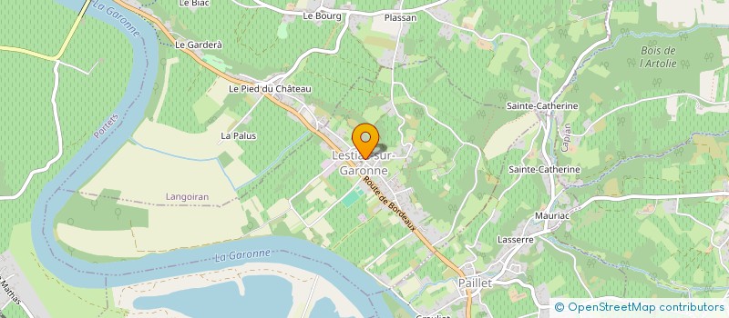 localisation de l'entreprise SYNDICAT INTERCOMMUNAL D'ADDUCTION D'EAU ET D'ASSAINISSEMENT DE LA REGION DE LANGOIRAN  LESTIAC-SUR-GARONNE