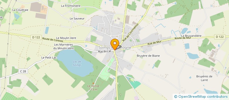 localisation de l'entreprise SYNDICAT INTERCOMMUNAL D'ADDUCTION D'EAU POTABLE ET D'ASSAINISSEMENT DE SOINGS EN SOLOGNE à SOINGS-EN-SOLOGNE