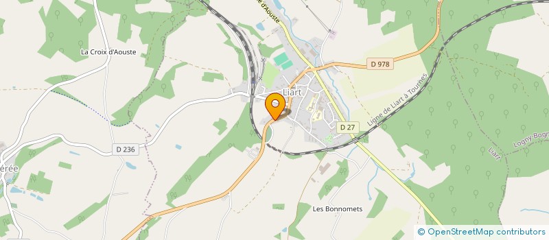 localisation de l'entreprise SYNDICAT INTERCOMMUNAL D'ALIMENTATION EN EAU POTABLE DE LA SOURCE D'AOUSTE NORD à LIART