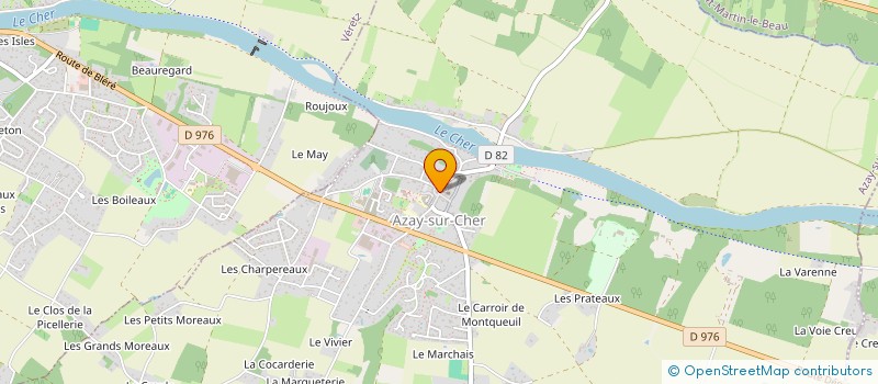 localisation de l'entreprise SYNDICAT INTERCOMMUNAL D'ALIMENTATION EN EAU POTABLE ET D'ASSAINISSEMENT AZAY-SUR-CHER-VERETZ-LARCAY  AZAY-SUR-CHER