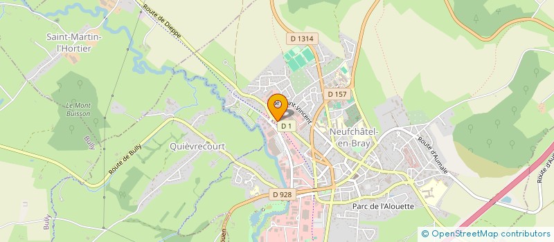 localisation de l'entreprise SYNDICAT INTERCOMMUNAL D'ALIMENTATION EN EAU POTABLE ET D'ASSAINISSEMENT O2 BRAY à NEUFCHATEL-EN-BRAY