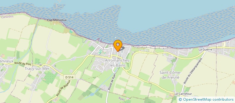 localisation de l'entreprise SYNDICAT INTERCOMMUNAL D'ARROMANCHES TRACY-SUR-MER  ARROMANCHES-LES-BAINS